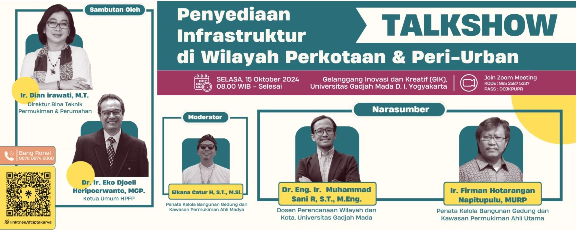 Talkshow "Penyediaan Infrasturktur di Wilayah Perkotaan dan Peri-Urban"